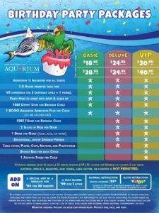 Austin Aquarium Birthday Party Venue Packages